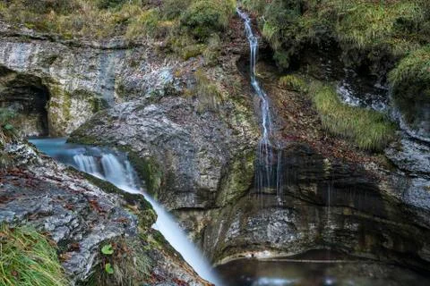 The stream flows Stock Photos