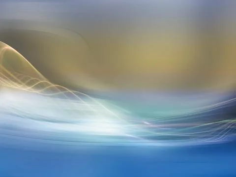 Stream of Fractal Waves Stock Illustration