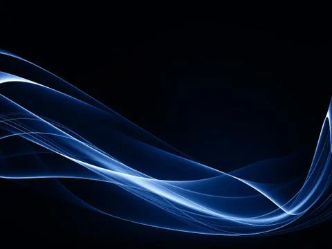 Stream of Fractal Waves Stock Illustration