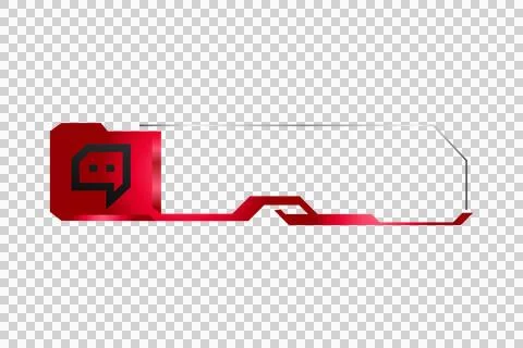 Stream futuristic ui chat element design graphic Stock Illustration
