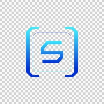 Stream futuristic ui donate icon design graphic Stock Illustration