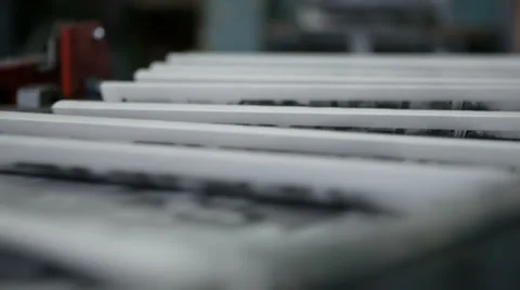 Stream of gazette production Vídeo Stock 39108749