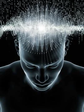 Stream of Human Mind Stock Illustration