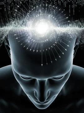 Stream of Human Mind Stock Illustration