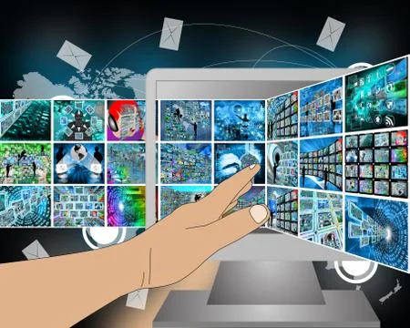 Stream information Stock Illustration