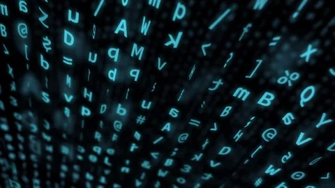 Stream of Information Loop Stock Footage 83153279