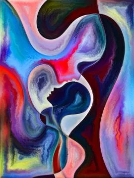 Stream of Inner Colors Stock Illustration