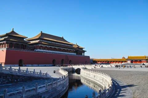 The stream inside forbidden city Foto stock
