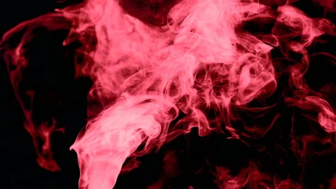Stream of light red smoke or gas slow motion up Stock Footage 100195985