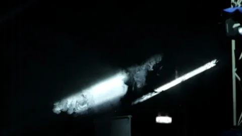 Stream of light showing smoke Stock Footage 106648091