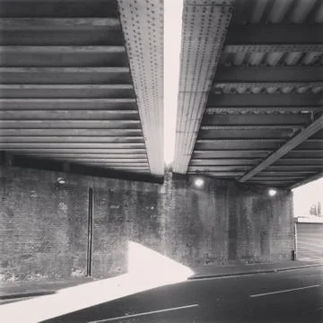 Stream Of Light Under Bridge In London Stock Photos