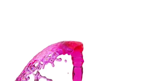 A stream of liquid collides with your logo or product from below Stock Footage 297802684