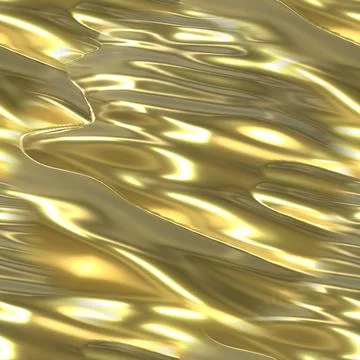 A stream of liquid gold. Seamless background with a flowing golden river.  Stock Illustration