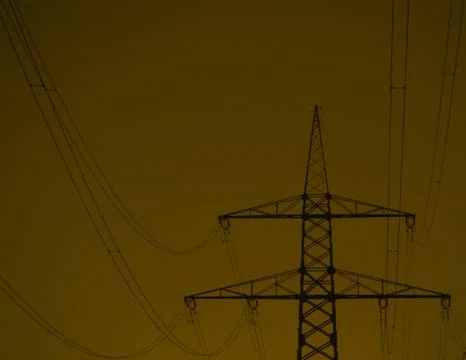 Stream mast at night Stock Photos