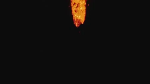 Stream of molten metal poured from one ladle to another in foundry. Liquid metal Stock Footage 153361925