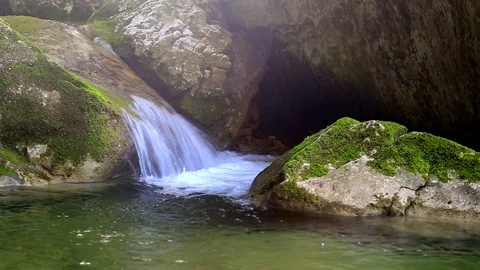 Stream in the mountain Stock Footage 97394295