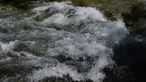 Stream of mountain river Stock Footage 158080524