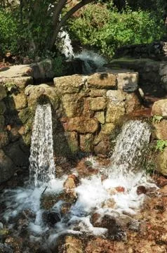 Stream in the mountains Stock Photos