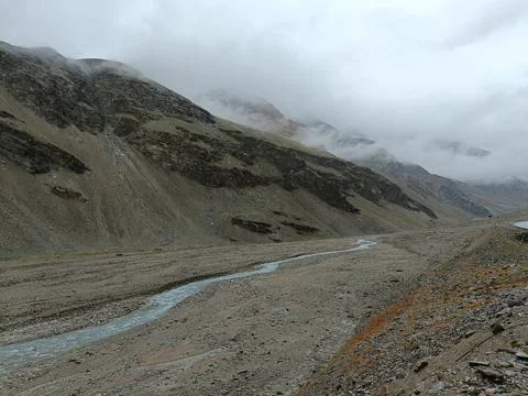 Stream In The Mountains Stock Photos