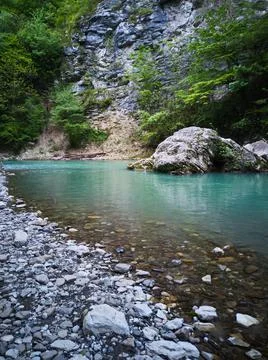 Stream in the mountains Stock Photos