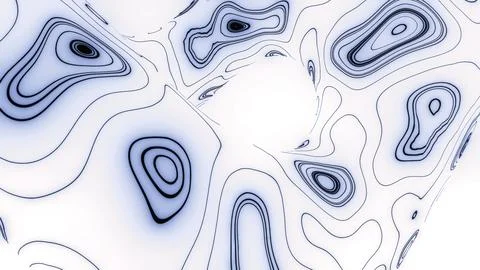 Stream moving with distorted pattern of circular lines. Design. Plasma pattern Stock Illustration