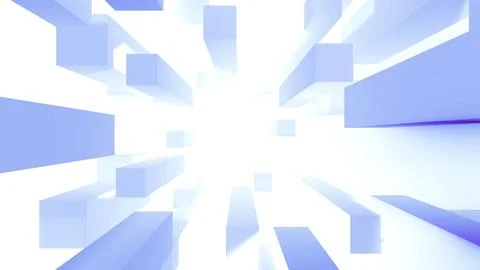 Stream of moving rectangles. Design. Stream of moving geometric platforms on Stock Illustration