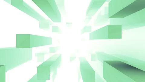Stream of moving rectangles. Design. Stream of moving geometric platforms on Stock Illustration