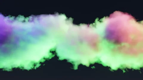 Stream of multicolored smoke. Stock-Footage 265487437