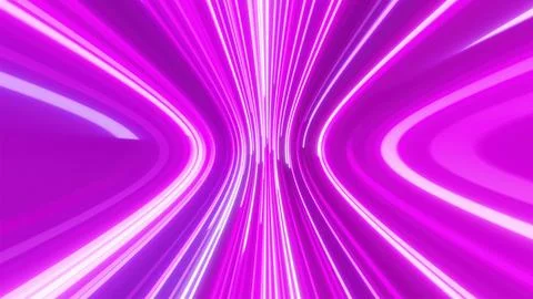 Stream neon lines Stock Illustration