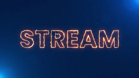 Stream neon text animation suitable for video live streaming. Stock Footage 320999459