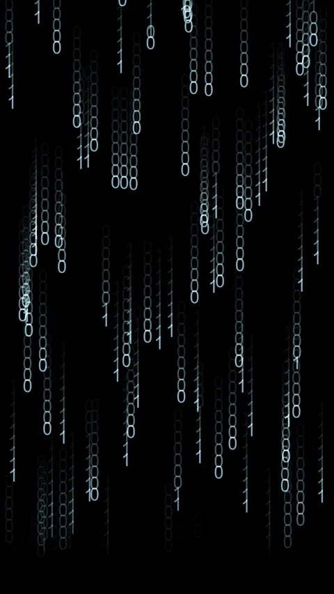 Stream of numbers, ones and zeros, binary code Vídeos de archivo 277582213