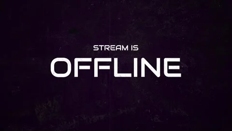Stream Is Offline Animation, Cinematic Stream Overlay 库存影片 314754637