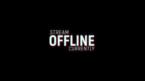 Stream offline currently pixel text animation with glitch effect on background Stock Footage 313451743