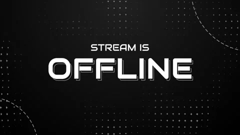 Stream is Offline dark minimalis looping for stream overlay Video stock 309610565