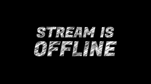 Stream is Offline Scribble Text Animation Stock Footage 316306219
