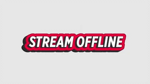 Stream Offline - Spinning Streaming And Podcast Sticker Title On Alpha Loop Stockbeeldmateriaal 308531792