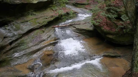 Stream at Old Mans Cave Loop Stock Footage 73171797