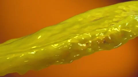 Stream of orange juice Stock Footage 48548244