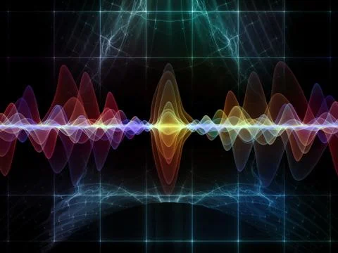 Stream of Oscillation Stock Illustration