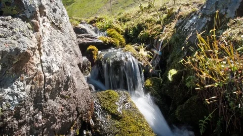 Stream over rocks Stock Footage 94713964