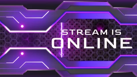 Stream Overlay Screen. Gradient Saber St... | Stock Video | Pond5