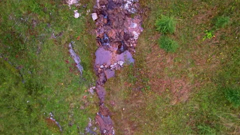 Stream on a plateau in the Dolomites Stock Footage 220601340