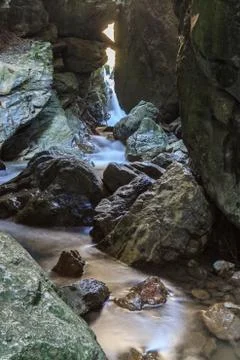 Stream ponicova, romania Stock Photos
