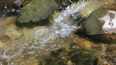 Stream of pure fresh water Stock Footage 25385937