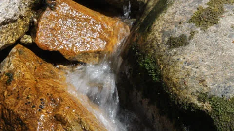 Stream of pure fresh water Stock Footage 25868343