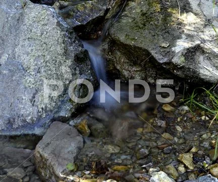 Stream of pure water Stock Photos