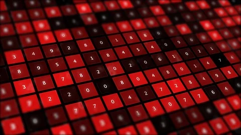 Stream of random digital characters high tech board. Stock Footage 116641436