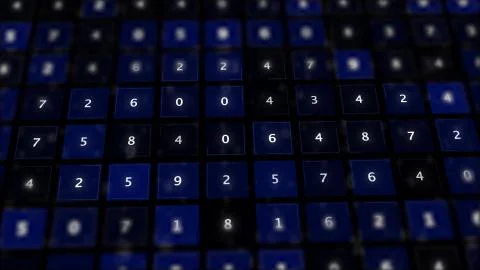 Stream of random digital characters high tech board. イラスト素材