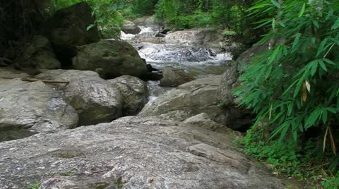 Stream Rapids in Thailand Vídeos de archivo 11295533