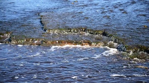 Stream of the river background. Stock Footage 76322404